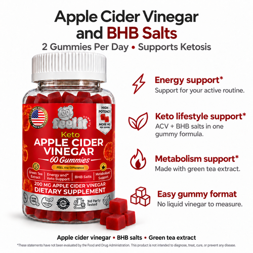 Apple Cider Vinegar Gummies with BHB Salts & Green Tea Extract